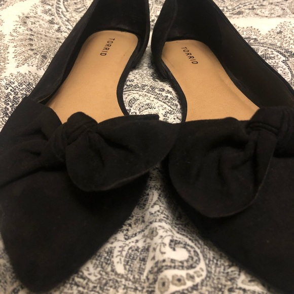 torrid Shoes - TORRID -Pair of black flats, size 12 wide. Only used once.